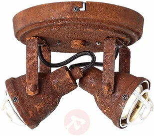 Brilliant 2-punktowa lampa sufitowa Bente rdzawa - Lampy sufitowe - miniaturka - grafika 3