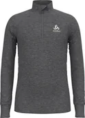 Pozostała odzież narciarska - Odlo Active Warm Plus Top Turtle Neck L/S Half-Zip Kids, szary 140 2021 Koszulki bazowe termiczne i narciarskie 159249-10183-140 - miniaturka - grafika 1