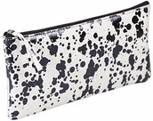 Pojemniki biurowe - Clairefontaine Clairefontaine Cosmicuir gładki skórzany płaski piórnik - ciemnoniebieski 410114C - miniaturka - grafika 1