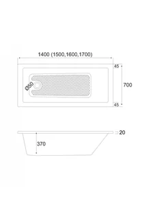 Schedpol Schedline Collection Schedline Wanna akrylowa Atum 160x70 cm 3WST.A1P-16070 - Wanny - miniaturka - grafika 10