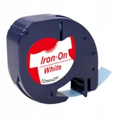 Papier do drukarek - Dymo Taśma do LetraTag 12mmx4m Biała 18778 - miniaturka - grafika 1