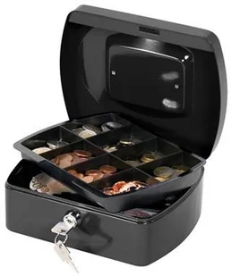 Q-CONNECT Kasetka na pieniądze , średnia, 205x85x160mm, czarna KF02602 - Sejfy i kasy pancerne - miniaturka - grafika 2