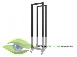 Lanberg Szafa open rack 19 42U 600x800mm czarna OR01-6842-B - Szafy rack - miniaturka - grafika 2