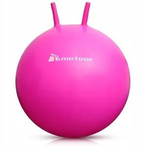 Piłka do zabawy skakania Różowa 55cm z uchwytami - Zabawki i gry sportowe - miniaturka - grafika 4