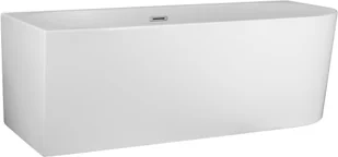 Corsan Wanna narożna do montażu przyściennego Intero lewa 160 cm z wykończeniem chrom 649339 - Wanny - miniaturka - grafika 5