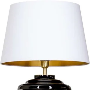4concepts Stojąca LAMPKA nocna SAINT TROPEZ BLACK L215222251 abażurowa LAMPA stołowa biała czarna L215222251 - Lampy stojące - miniaturka - grafika 5