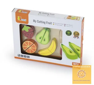 VIGA Owoce na desce zabawka drewniana V50978 - Zabawki AGD - miniaturka - grafika 4