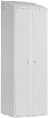 Szafki BHP - AJ Produkty Szafa ubraniowa Classic Combo 1 sekcja 2 drzwi 1900x600x550 mm szary 130303 - miniaturka - grafika 1
