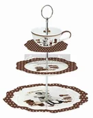 Tace i patery - Nuova Cer Easy life r2s 3 PIĘTROWA PATERA ETAŻERKA DO SŁODYCZY Vintage Chocolate (1143 CHOV) - miniaturka - grafika 1
