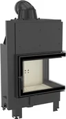 Wkłady kominkowe - Kratki.pl Wkład kominkowy MBZ 13 prawy BS szyba gięta MBZ/P/BS/SG - miniaturka - grafika 1