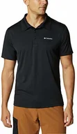 Odzież trekkingowa męska - Columbia Zero Rules koszulka polo, męska, czarny, L - miniaturka - grafika 1