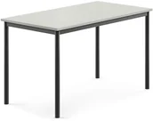 Meble do szkół i przedszkoli - AJ Produkty Stół BORS, 1200x700x720 mm, laminat szary, antracyt - miniaturka - grafika 1