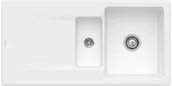 Zlewozmywaki - Villeroy & Boch Villeroy&Boch Siluet 60 R Zlewozmywak ceramiczny 1,5-komorowy CeramicPlus 100x51 cm do wbudowania z ociekaczem biały Stone White 333701RW - miniaturka - grafika 1