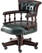 Fotele - Dekoria pl pl Fotel obrotowy Frank Green 55 x 55 x 90 cm 006-991 - miniaturka - grafika 1