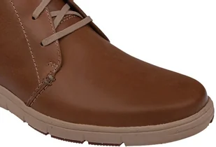 Clarks Trzewiki Milloy Top Tan Brązowe nieocieplane 41745 - Botki męskie - miniaturka - grafika 5