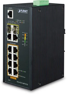 Planet Switch zarządzalny IGS-4215-8P2T2S 8-Port 1000Mb/s PoE + 2-Port 100Mb/s + 2-Port Gigabit SFP przemysłowy SPP9SZBZG0I0 - Switche - miniaturka - grafika 2
