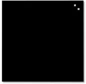 Tablice i flipcharty - NAGA Tablice magnetyczne szklane czarne 45x45cm - miniaturka - grafika 1