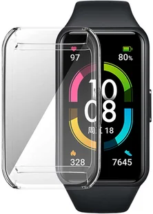 Alogy Etui silikonowe nakładka z folią ochronną do HUAWEI Honor Band 6 Przezroczyste 12060X10 - Akcesoria do smartwatchy - miniaturka - grafika 6