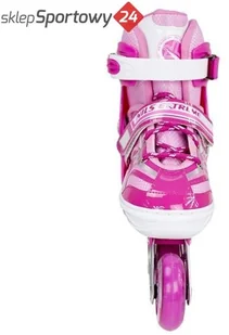 NJ1828 A RÓŻOWY ROZM. S (31-34)  ŁYŻWOROLKI NILS EXTREME - Rolki - miniaturka - grafika 11