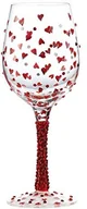 Kieliszki - Unbekannt Lolita gls11  5570r Red Hot Standard kieliszek do wina szklany wielokolorowa 22,5 cm GLS11-5570R - miniaturka - grafika 1