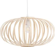 Lampy sufitowe - Beliani Lampa wisząca Lampa wisząca bambusowa jasne drewno HAVEL 230155 - miniaturka - grafika 1