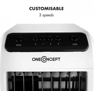 Wentylator OneConcept OneConcept Caribbean Blue schładzacz odświeżacz powietrzawentylator 70W czarny ACO3-CarribeanBlueB - Wentylatory - miniaturka - grafika 8