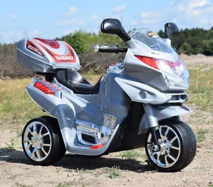 Super-Toys s Nowy motor,motorek B/ ST-C051 GB-C051-SREBRNY - Pojazdy elektryczne dla dzieci - miniaturka - grafika 21
