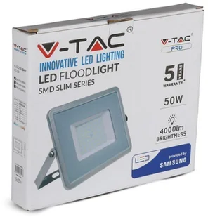 v-tac Projektor LED V-TAC 50W SAMSUNG CHIP Czujnik Ruchu Funkcja Cut-OFF Biały VT-50-S 6400K 4000lm - Lampy pozostałe - miniaturka - grafika 14