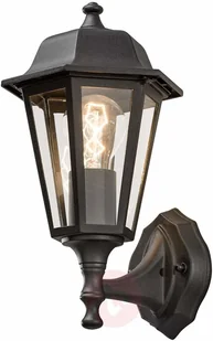 Konstsmide Urocza zewnętrzna lampa ścienna GRADO, czarna - Lampy ścienne - miniaturka - grafika 2