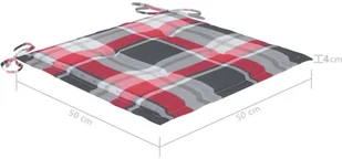 vidaXL Krzesła reżyserskie z poduszkami, 4 szt., szare, akacjowe! 3061248 - Fotele i krzesła ogrodowe - miniaturka - grafika 12