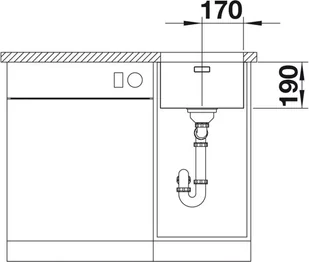 Blanco ANDANO 340-U 522955 - Zlewozmywaki - miniaturka - grafika 5