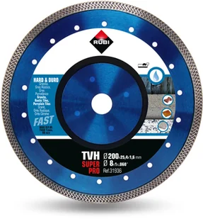 RUBI Tvh 200 Superpro Tarcza Diamentowa Tw. Gres - Tarcze do pił - miniaturka - grafika 4