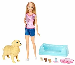 Mattel Barbie Narodziny piesków zestaw z lalką FBN17 - Lalki dla dziewczynek - miniaturka - grafika 3