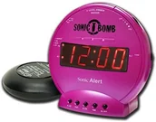 Radiobudziki - Geemarc Telecom S.A Geemarc Sonic Bomb, budzik wibracyjny, różowy, jeden rozmiar SBB500SSP-I - miniaturka - grafika 1