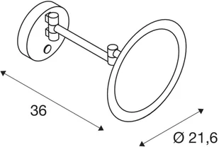 Spotline SLV MAGANDA WL wewnętrzna oprawa ścienna LED chrom przełącznik CCT 2700/3000/4000 K 1004971 - Lampy ścienne - miniaturka - grafika 8