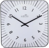 Zegary - Nextime Zegar ścienny, Alex Radio Controlled, biały, 35x35x5 cm - miniaturka - grafika 1