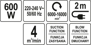 Yato YT-85170 - Dmuchawy i odkurzacze do liści - miniaturka - grafika 4