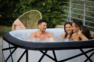 115 Taron Basen ogrodowy Jacuzzi 6 osób OZONOWANIE pojemność 930 L wymiary 185x185x68 cm) 11576347 76347-uniw - Ozonatory powietrza - miniaturka - grafika 4