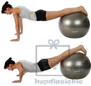 Movit Piłka gimnastyczna z pompką - 75 cm - srebrna - Piłki do ćwiczeń - miniaturka - grafika 6