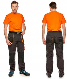Spodnie do pasa z pomarańczowymi wstawkami 44/xs - Odzież robocza - miniaturka - grafika 2