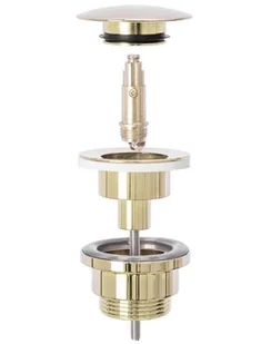 Rea łazienka z wyobraźnią Uniwersalny syfon z korkiem klik klak Light Gold do umywalek A5692 A5692 - Syfony - miniaturka - grafika 3