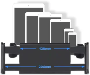 Alogy Uchwyt samochodowy na zagłówek Alogy do tabletu telefonu Czarny 10977X1 - Uchwyty samochodowe do telefonów - miniaturka - grafika 6