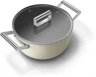 Garnki - Smeg Garnek 50's Style 24 cm kremowy CKFC2411CRM - miniaturka - grafika 1