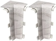 Listwy przypodłogowe - VOX Narożnik wewnętrzny do listwy przypodłogowej Esquero Duo Wiąz Szary 2 sztuki Vox - miniaturka - grafika 1