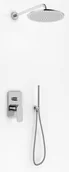 Zestawy prysznicowe - Kohlman Wexpo zestaw prysznicowy z deszczownicą 30 cm chrom QW210WR30 | - miniaturka - grafika 1