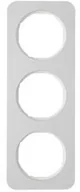 Klawisze i ramki - Berker R1 aluminium/biały ramka 3 B_10132174 - miniaturka - grafika 1