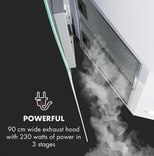 Klarstein Annabelle 90 Biały (TK15-Annabelle90WH) - Okapy kuchenne - miniaturka - grafika 7