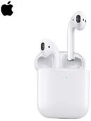 Słuchawki - Bezprzewodowy zestaw słuchawkowy Apple AirPods 2nd z etui z funkcją ładowania słuchawka z poduszką - miniaturka - grafika 1