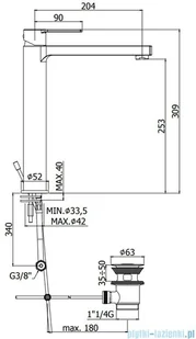 Paffoni Ringo-West bateria umywalkowa chrom RIN081CR | - Baterie umywalkowe - miniaturka - grafika 2