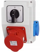 Bezpieczniki elektryczne - Rozdzielnica Skrzynka Budowlana Z Wyłącznikiem 0-1 - miniaturka - grafika 1